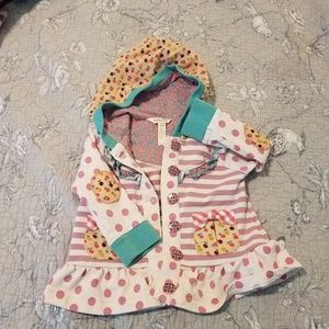 Matilda jane royal hooded jacket sz 12 to 18 mos